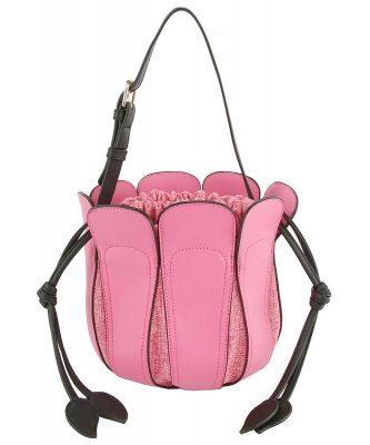 Flower Bucket Satchel PMLHU471 FUCHSIA